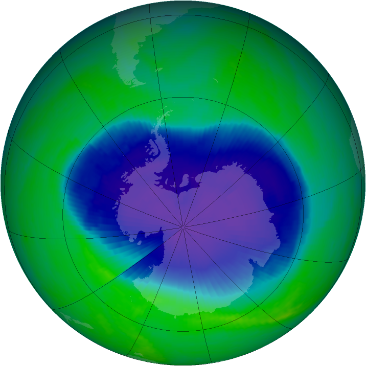 Ozone Map 2001-11-10
